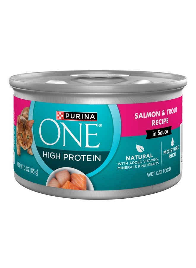 Purina ONE PURINA ONE Natural, High Protein Cat Food, True Instinct - (24) 3 oz. Pull-Top Cans  - Image 1