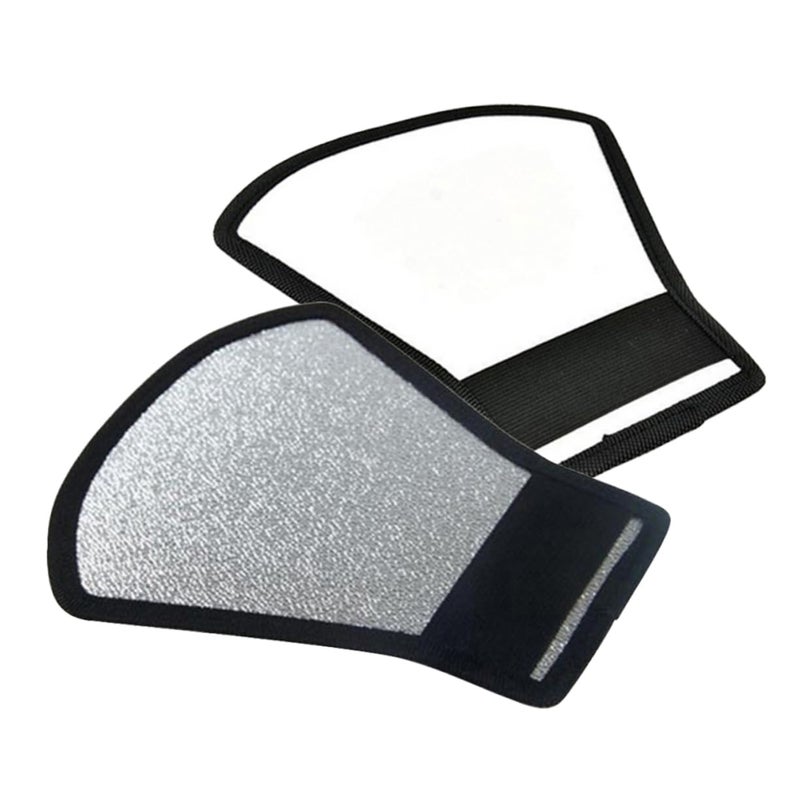 2Pcs Silver White Softbox Light Diffuser Reflector For Speedlight Flash Reduces Shadows - Image 5