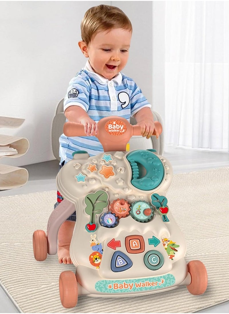 Topyich Baby Push Walker with Musical Play Table, Speed & Height Adjustable Learning Walker for Baby for 12 Month and Up  - Image 1