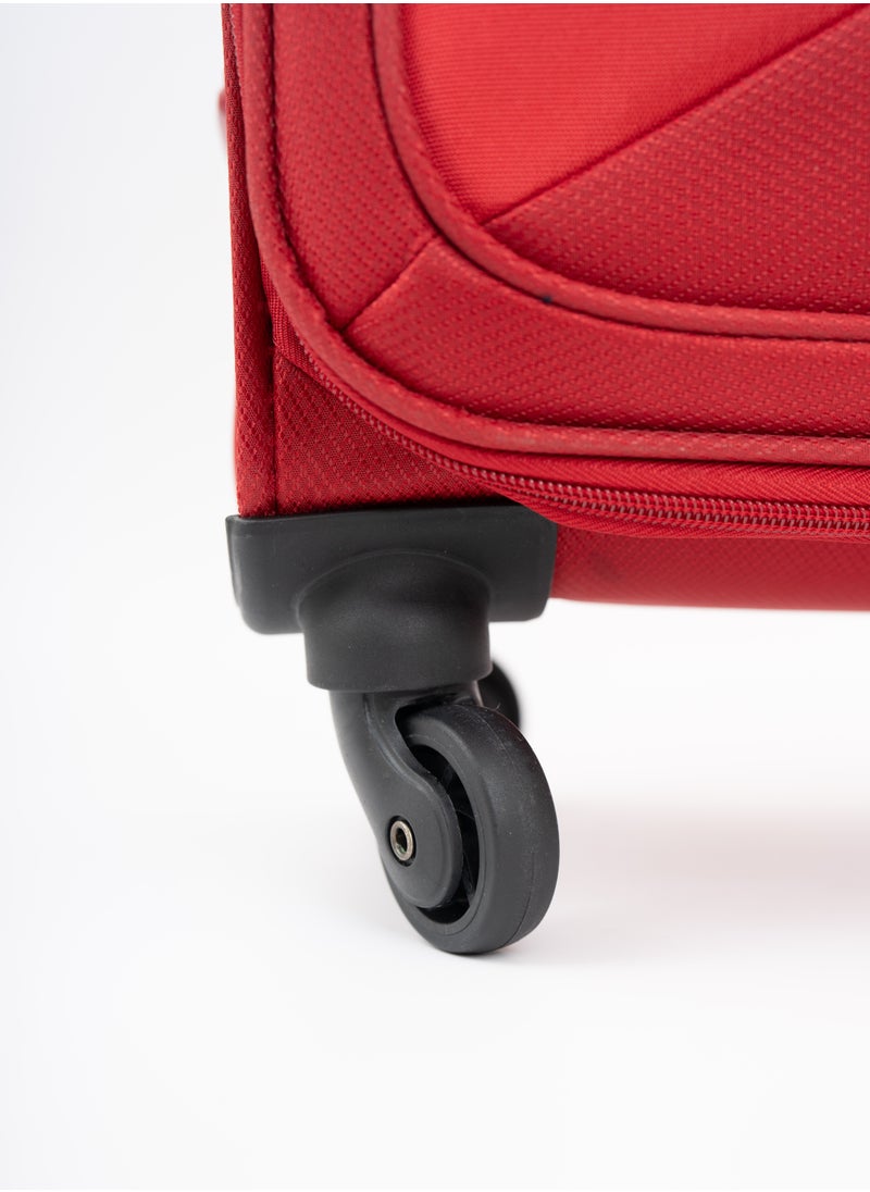 Skybags - Converge Plus Set of 2 Luggage | Push Button Trolley| Anti Theft Zipper| Polyester | Cabin- 20 inch- Red, Large-28 Inch- Light Blue - Image 1