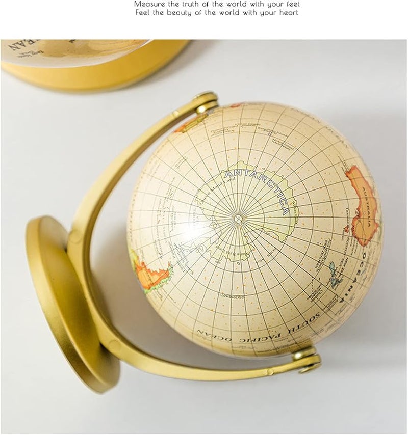 كرة أرضية سياسية دوارة من البلاستيك الشفاف لسطح المكتب للكبار - Image 3