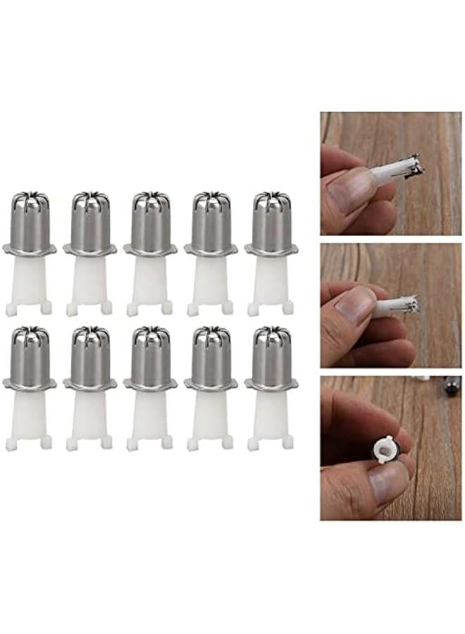 10pcs Nose Hair Trimmer Head, Universal Replacement Nose Hair Clipper Blade Heads for Accurate Shaving Practical Accessories for Trimming Nose Hairs - Image 5