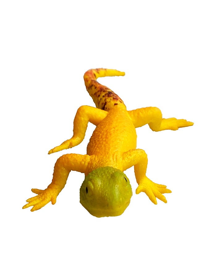 Galaxy Yellow Lizard Toy with Red Spots - Realistic Reptile Animal Figurine | Educational Gecko Model | Collectible Toy for Kids And Reptile Lovers