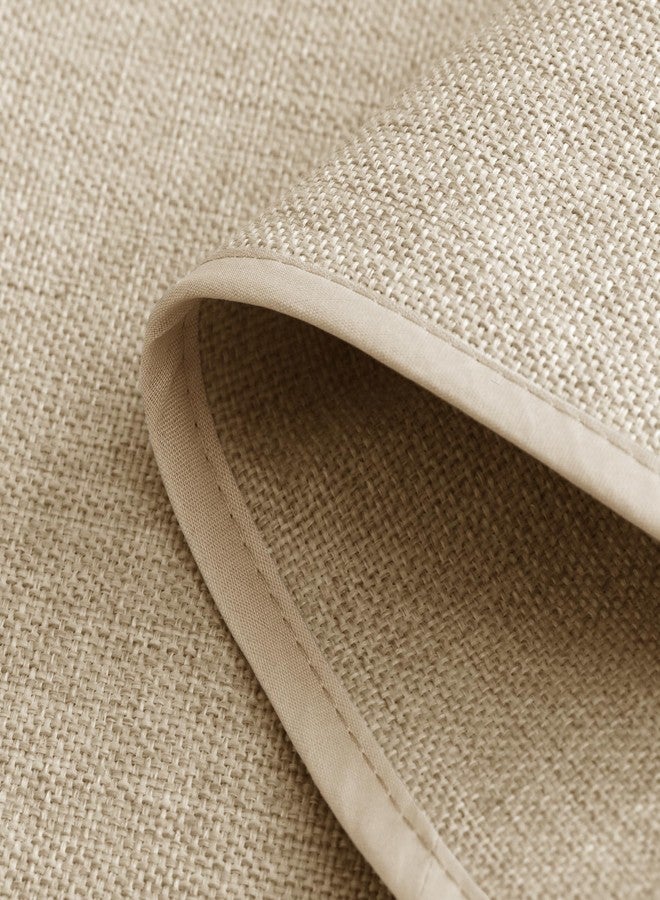 Joywell حامل جهاز تحكم عن بعد بيج من جويويل، منظم كرسي استرخاء، منظم أريكة، منظم مسند ذراع الأريكة، قماش كتان، لون بني فاتح، منظم كرسي أريكة بذراعين مع 6 جيوب تخزين للمجلات والأجهزة اللوحية والهواتف وأجهزة الآيباد - Image 4