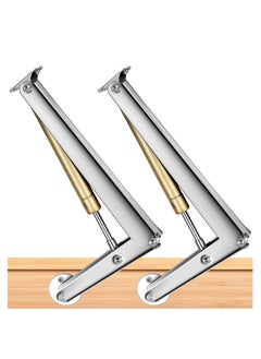 Toy Box Hinges Soft Close，Slow Closing lid Support Hinge，150N/20LB Gas Struts for Heavy Wooden Boxes(2 Pack)