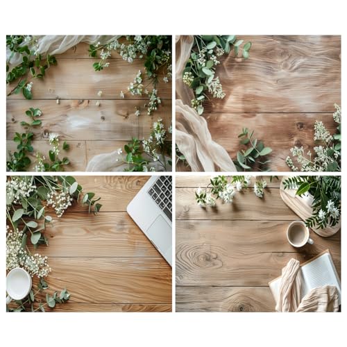 HomeArt 2 Sheet 2 in 1 Product Photography Backdrop 3D Flat Lay Tabletop Double-Sided 20x29 Photo Background PVC Wrinkle Free for Small Products Food, Cosmetics Shooot (Pack of 2, Combo 3) - Image 1