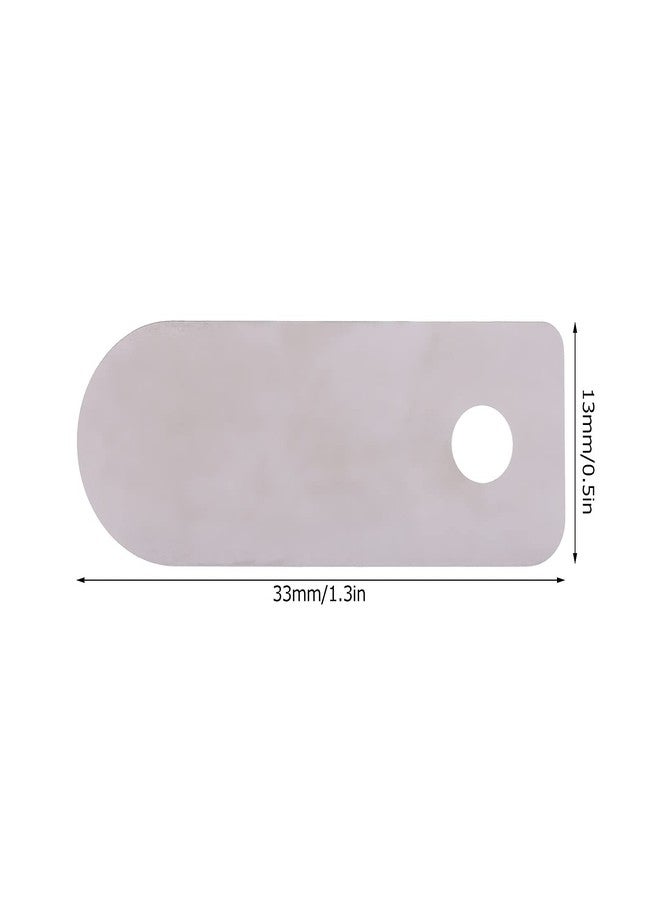 Walfront 10 Pcs Air Compressor Valve Plate, Aluminum Material Tongue Shape Metal Air Compressor Accessory Aluminum Valve Plate for Air Compressor Replacement Accessory(Short valve plate 13 * 33mm) - Image 2