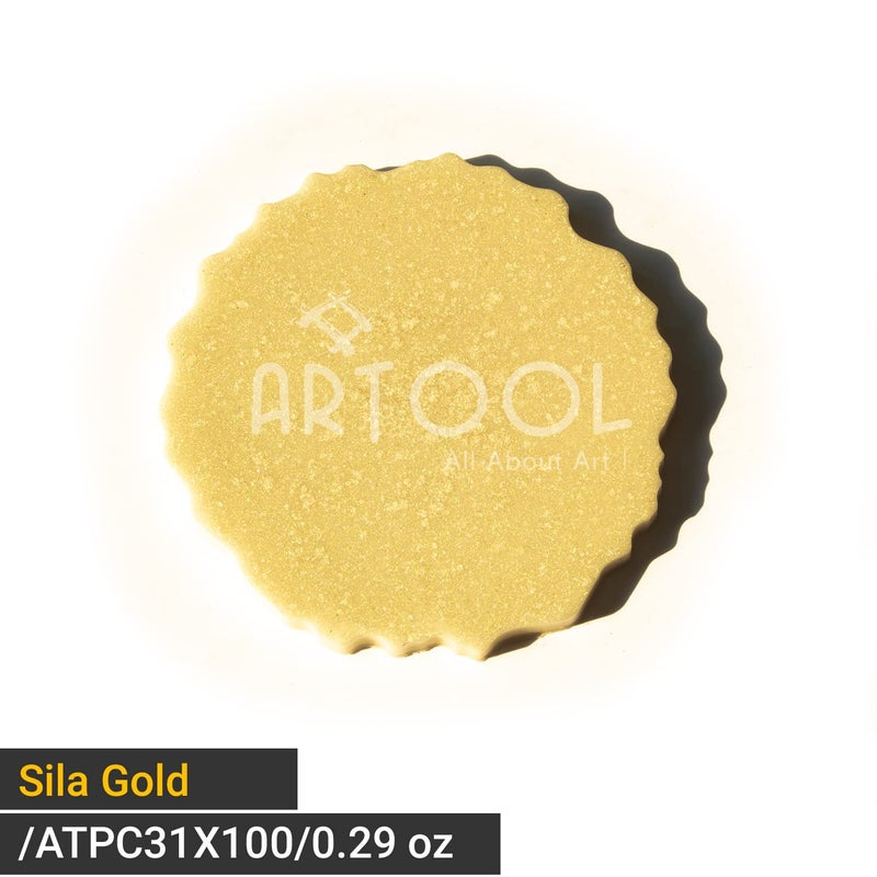 Artool مسحوق ميكا ARTOOL لصبغة الراتنج الإيبوكسي فن سلا حجر القمر الذهبي غير سام للاستخدام المتعدد في صنع الشموع والرسم ومشاريع الفن والحرف 9 جرام (PP31) - Image 2