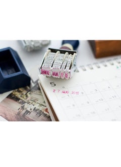 Generic Self Ink Stamp, Wooden Handle Cylinder Date Stamp Year Month Day, Rubber Stamp for Crafts, Card Making, Planner, Scrapbooking, Crafts and Decoration  - Image 2