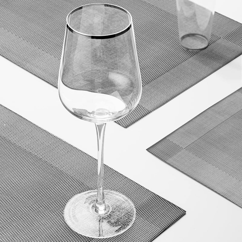 Ramkuwar HeatResistant Woven Vinyl Placemat AntiSkid Stain Washable PVC Table Mat Easy to Wipe Clean for Dinner Table Indoor Outdoor 4 - Image 4