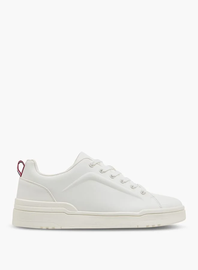LBL by Shoexpress Men's Solid Sneakers With Lace-Up Closure