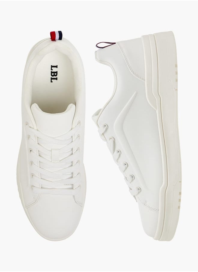 LBL by Shoexpress Men's Solid Sneakers With Lace-Up Closure  - Image 1