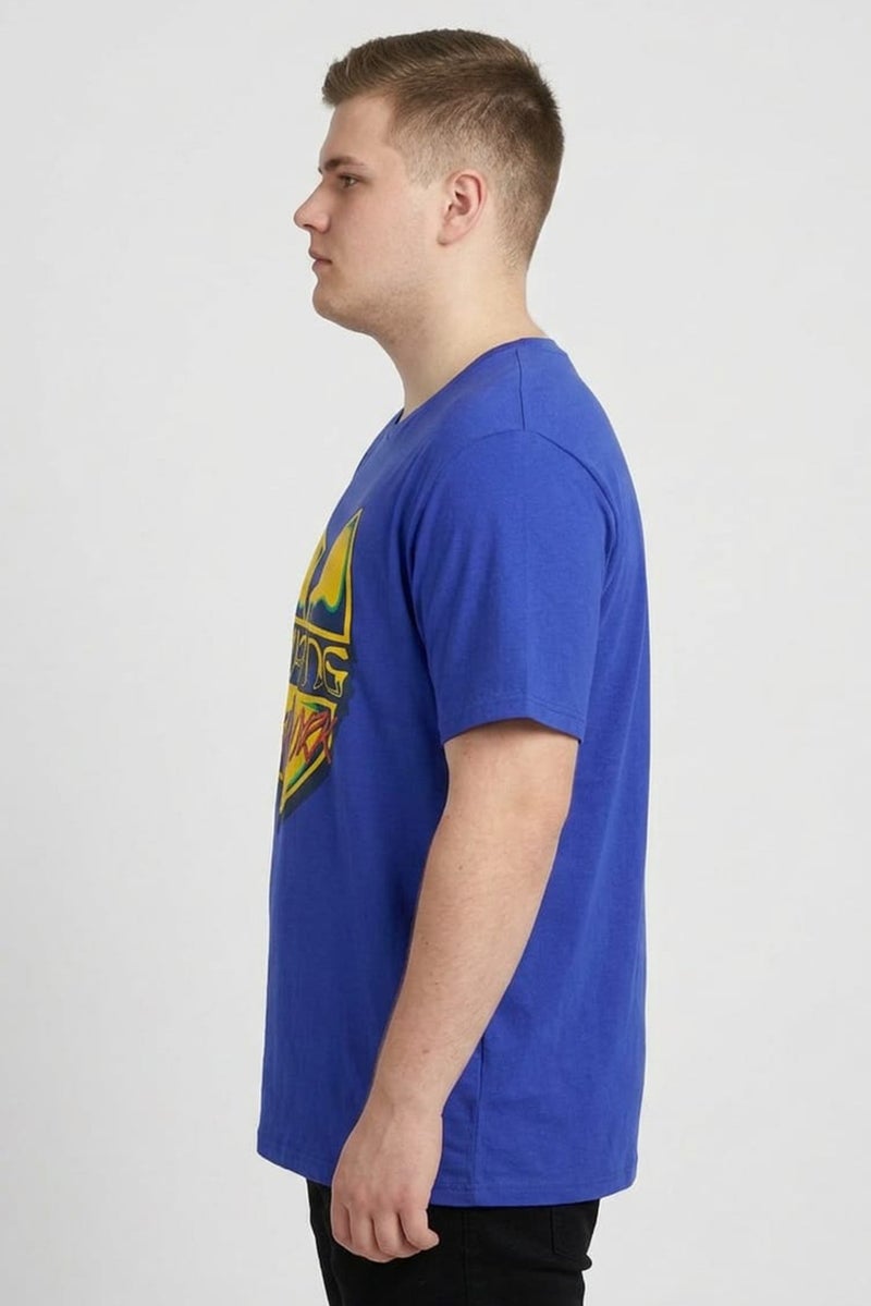 GAP Men Crew Neck Short Sleeves Graphic Print T-shirt, Blue - Image 3