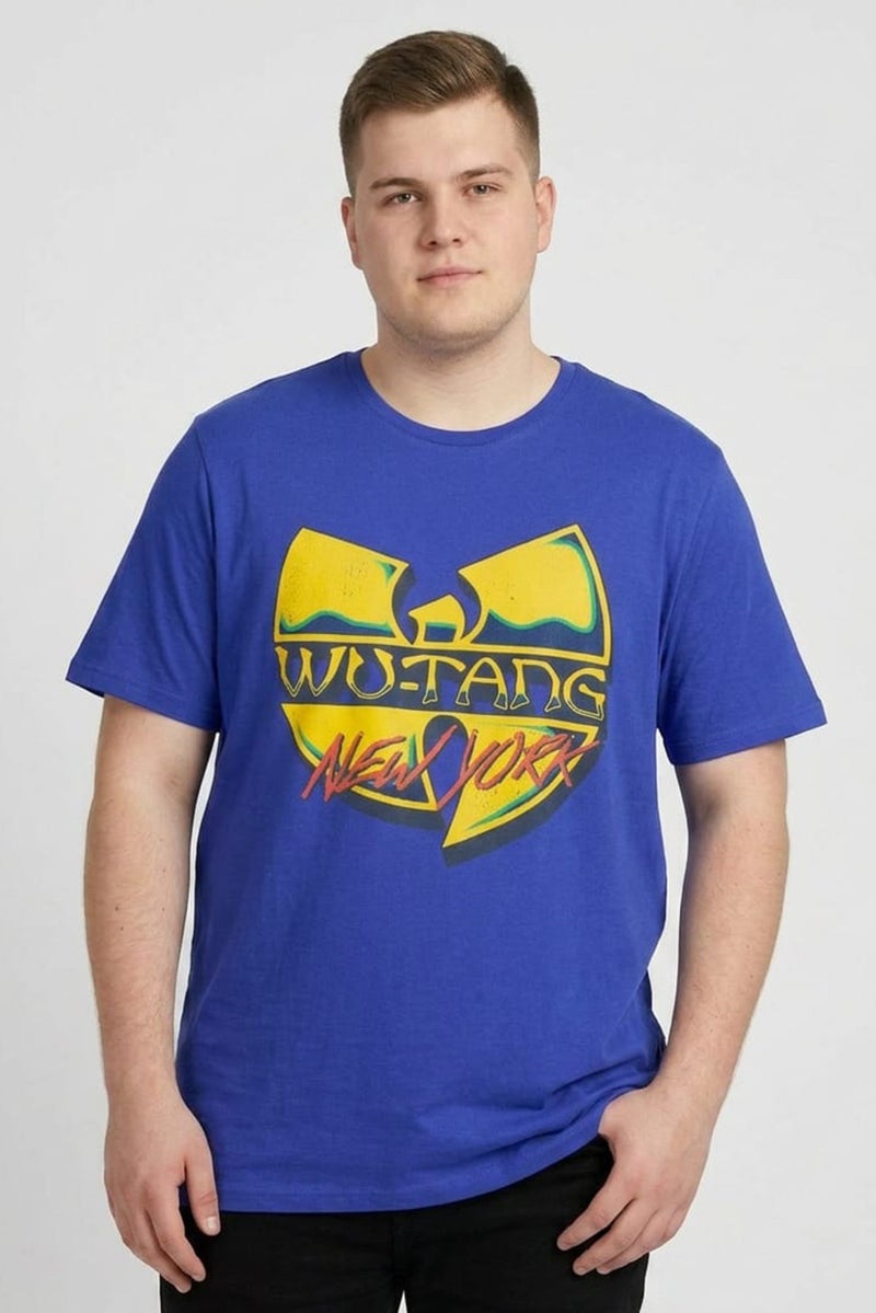 GAP Men Crew Neck Short Sleeves Graphic Print T-shirt, Blue - Image 1