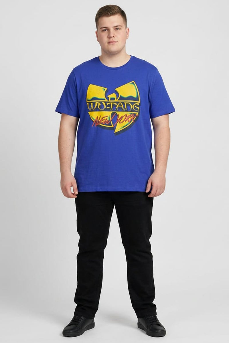 GAP Men Crew Neck Short Sleeves Graphic Print T-shirt, Blue - Image 2