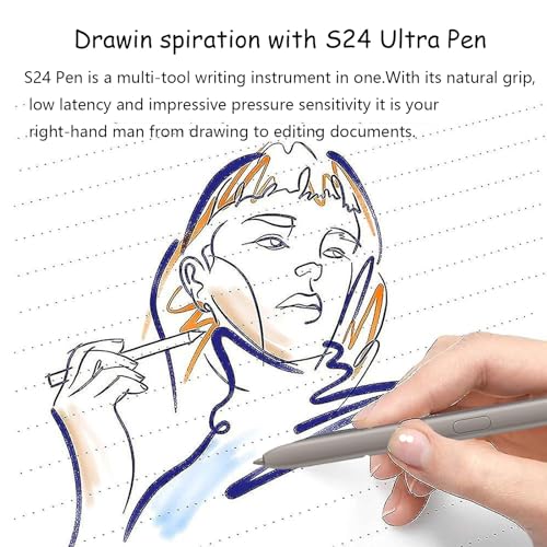CaoXiong S24 Ultra S Pen Replacement for Samsung Galaxy S24 Ultra Stylus Pen withoutBluetooth, with Needle Repair Part (Light Gray) - Image 3