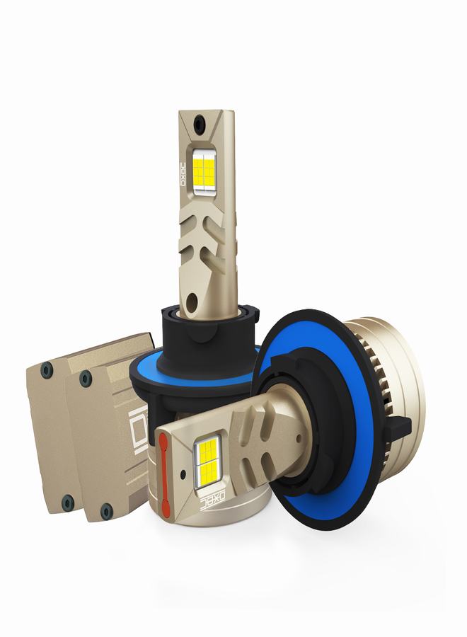 DXB-C Midnight H13/9008 160W 12000LM SET 6500K LED Car Headlights 300% Brightness New 6500K Cool White Bulb High Beam and Low Beam Pack of 2 - Image 2