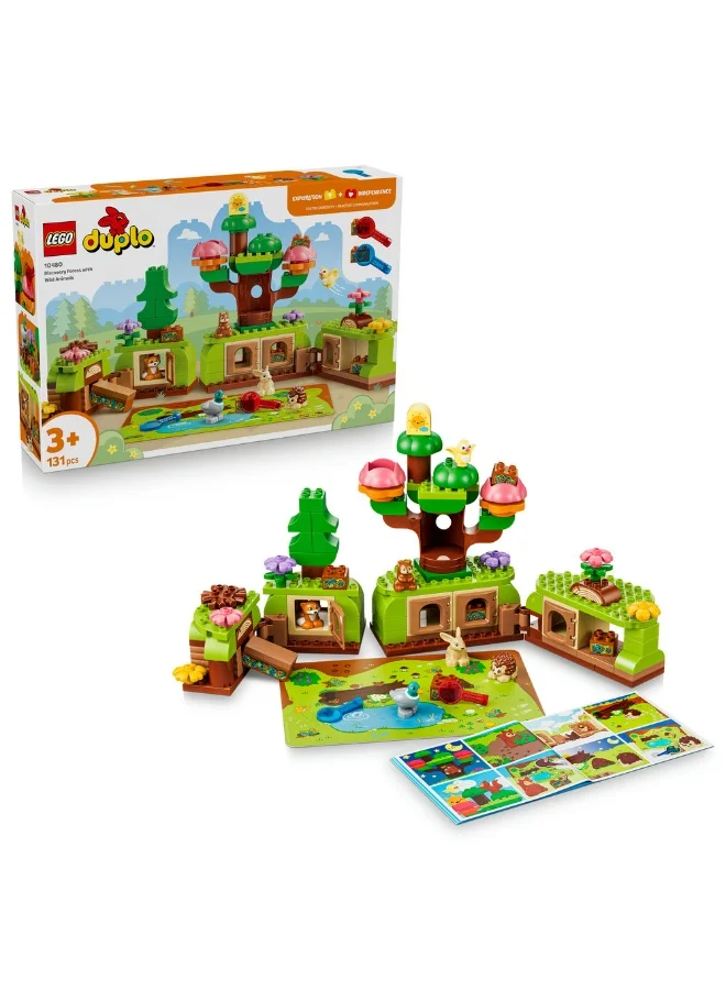 ليغو ‏DUPLO استكشاف الغابة مع الحيوانات البرية، مكعبات بناء للأطفال بعمر ٣ سنوات وأكثر (١٣١ قطعة) 10480