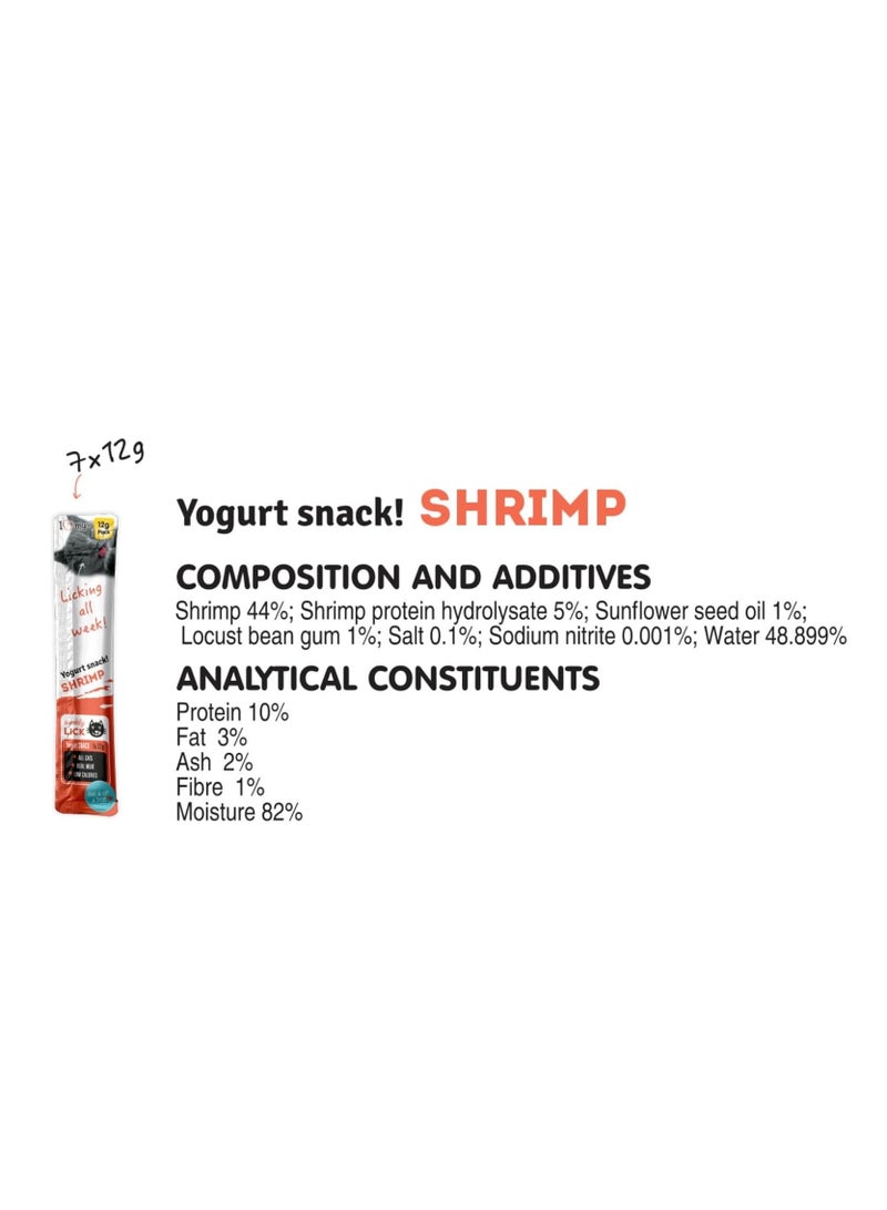 I LOVE Cat Yoghurt Treat Variety 12g Treats Chicken Salmon Tuna Shrimp Creamy Monthly Licks Pack of 28 - Image 2