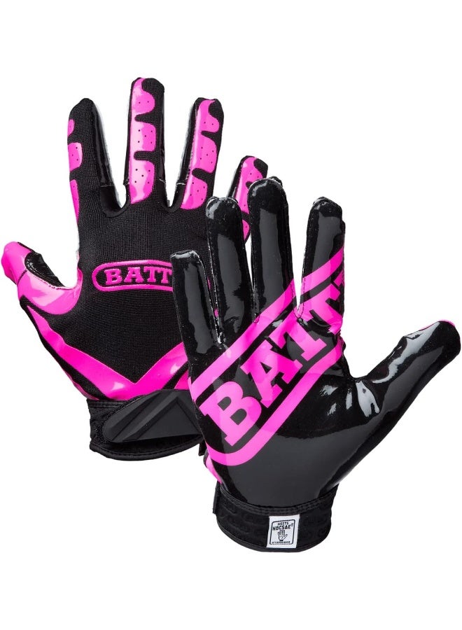 Battle Ultra-Stick Football Gloves – Ultra-Tack Sticky Palm Receivers Gloves – Pro-Style Receiver Gloves for Youth - Image 2