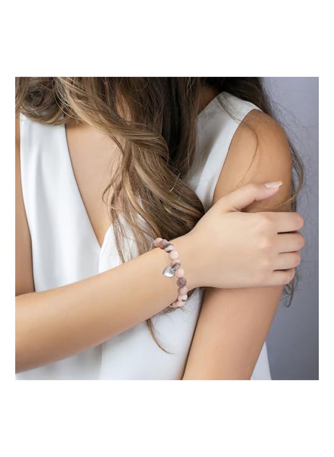 Generic - BABORI Bracelet  Anniversary Birthday Christmas Jewelry Gift  Protection Nature Stone Inspirational Bracelets for Mother Daughter Sister Friends - Image 1
