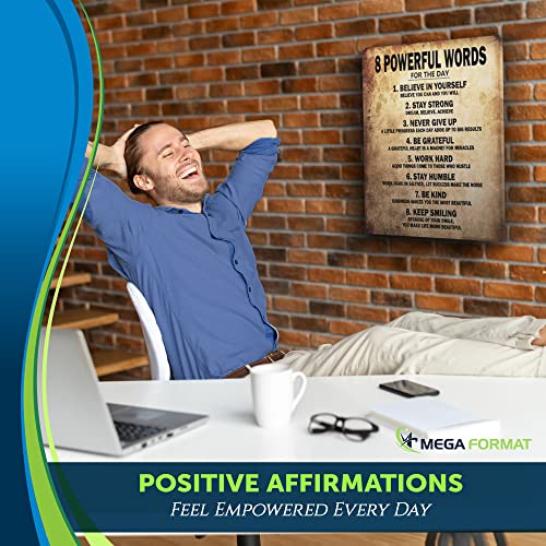 MEGA FORMAT Positive Affirmations Wall Decor, Motivational Posters, 11" x 14" Inches, Unframed Thick Paper, Inspirational and Quotes Wall Art, Decor (2 Pk) - English - Image 3