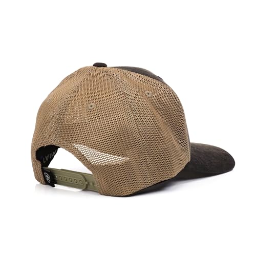 ARIAT Men’s Slasher Flag Oilcloth Snapback Cap with Mesh Back, Brown - Image 4