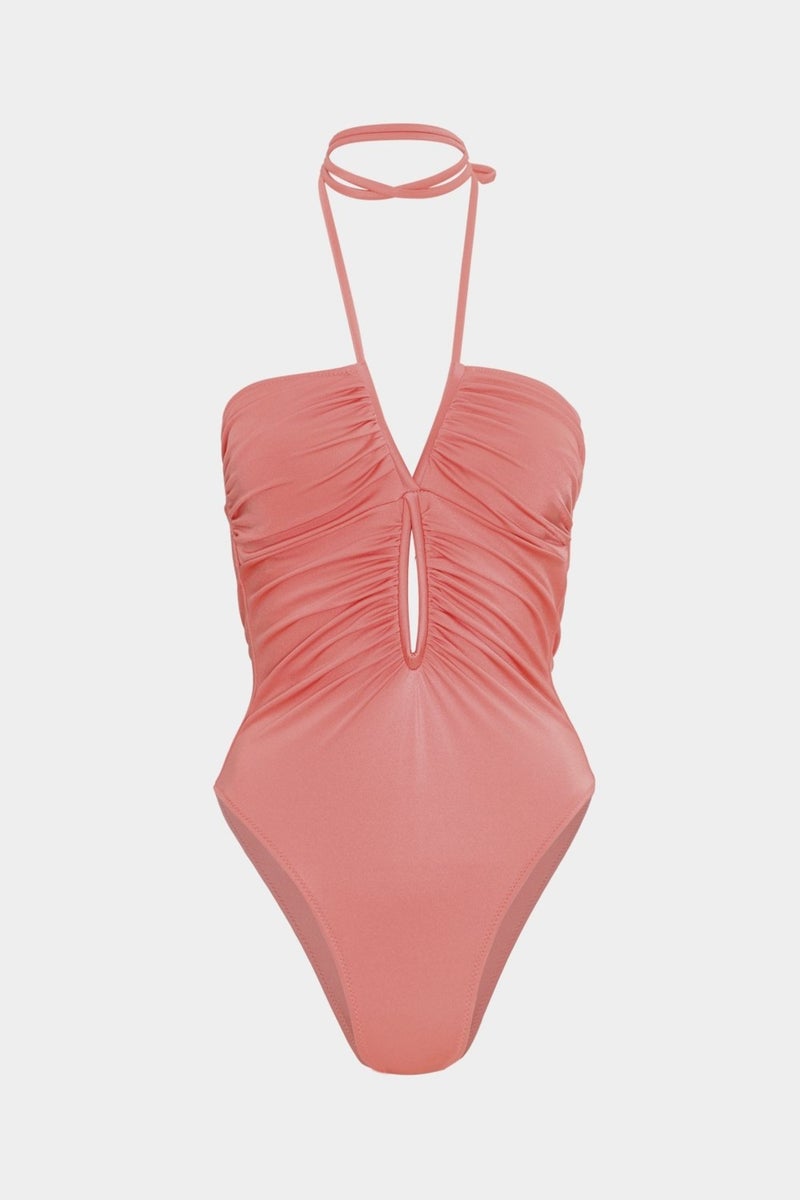 Açelya Okcu Azalea Okcu Premium Drape Detailed Ceres Fit Women's Swimsuit  - Image 1