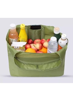 UrbanEssentia Reusable Grocery Bags, Set of 3pcs, Durable, Waterproof, Eco-friendly, Portable, Shoulder Handbags, Tote bags, Foldable Shopping Bags with Pouch  - Image 5