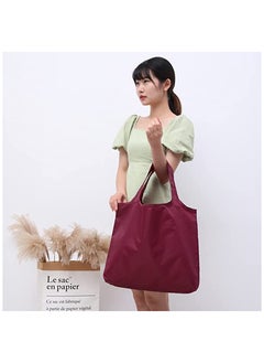 UrbanEssentia Reusable Grocery Bags, Set of 3pcs, Durable, Waterproof, Eco-friendly, Portable, Shoulder Handbags, Tote bags, Foldable Shopping Bags with Pouch  - Image 3