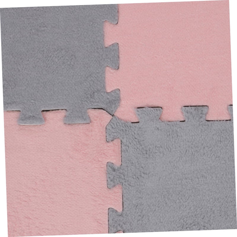 10 Pcs Interlocking Foam Floor Mats Soft Plush Puzzle Tiles For Crawling Kids Playroom - Image 3
