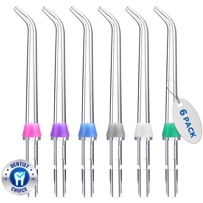 Oralphi for Waterpik Replacement Heads, Replacement Tips for Waterpik Water Flosser, Suitable for Waterpik Accessories Replacement Tips, for JT-100E(6 Classic Jet Tips) - Image 1