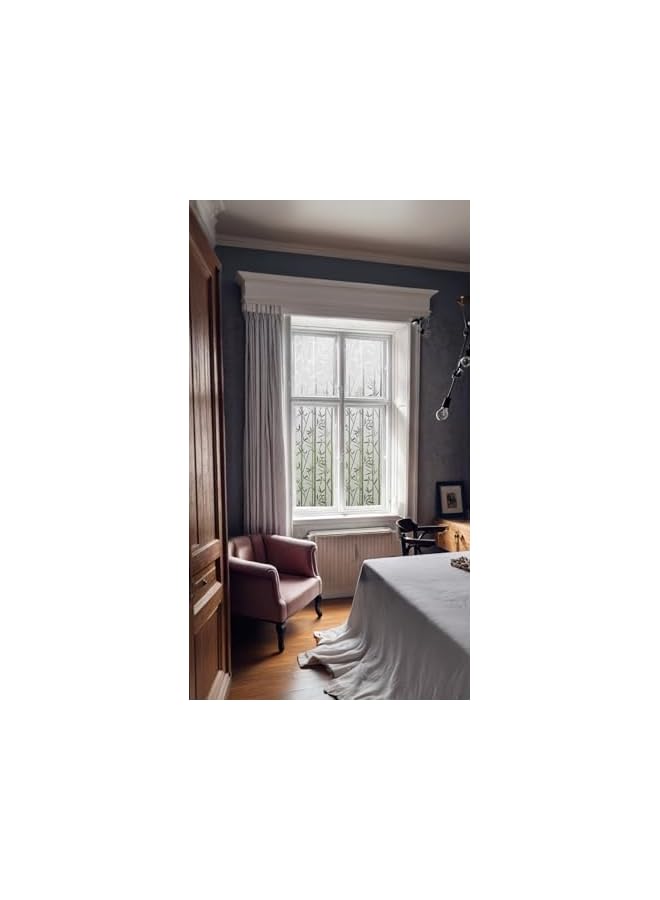 The Bros Bamboo Pattern Window Privacy Film - Self-Adhesive Static Cling, Frosted Glass Film for Living Room, Kitchen, and Patio Doors - Anti-UV, Heat Insulation - 60 x 100cm - Image 3