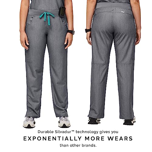 FIGS Kade Cargo Scrub Pants for Women - Graphite, XXS-Petite - Image 4