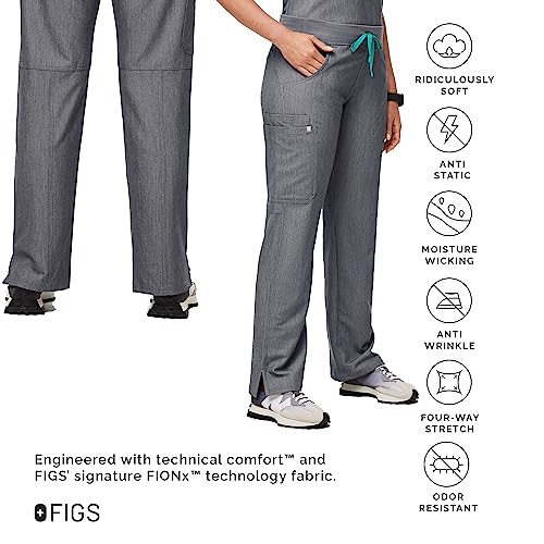 FIGS Kade Cargo Scrub Pants for Women - Graphite, XXS-Petite - Image 3
