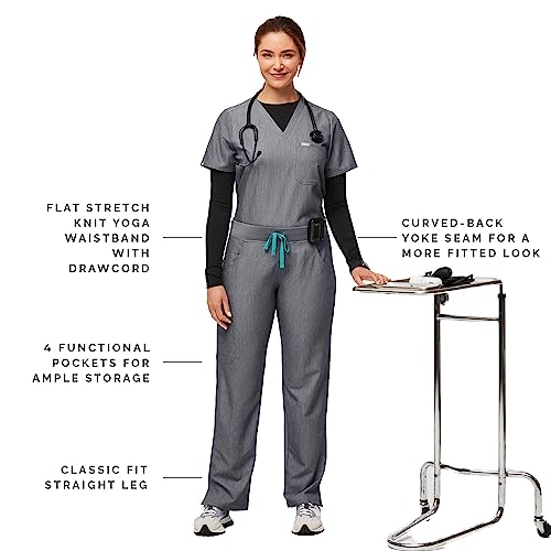 FIGS Kade Cargo Scrub Pants for Women - Graphite, XXS-Petite - Image 2