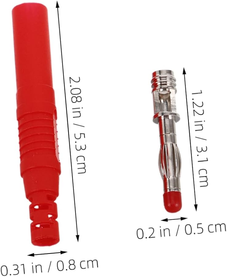 6Pcs 4mm Insulated Male Banana Plug Connectors Solderable For Speakers Audio DIY - Image 3