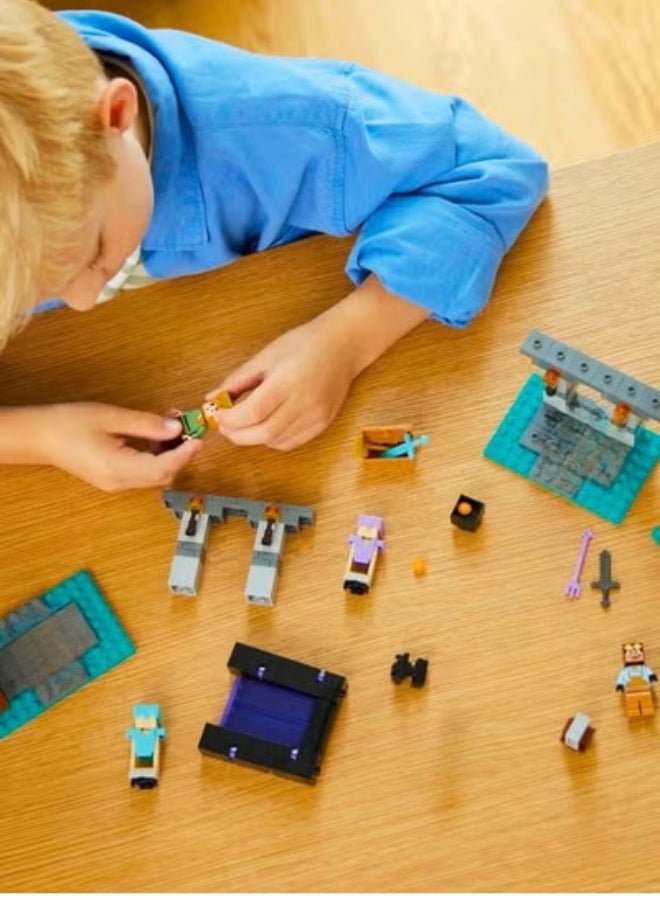 Chase Up Minecraft The Armoury Building Toys for Kids, Boys & Girls aged 7 Plus Featuring Character Figures including Alex with a Diamond Sword, Weapons Set, Ramadan Gift for Gamers 21252 - Image 2