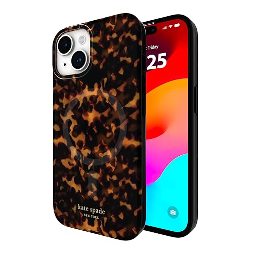 kate spade new york iPhone 15 Case / 14 / 13, Compatible with MagSafe - Tortoiseshell - Image 1