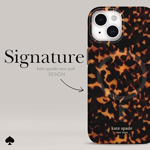 kate spade new york iPhone 15 Case / 14 / 13, Compatible with MagSafe - Tortoiseshell - Image 4