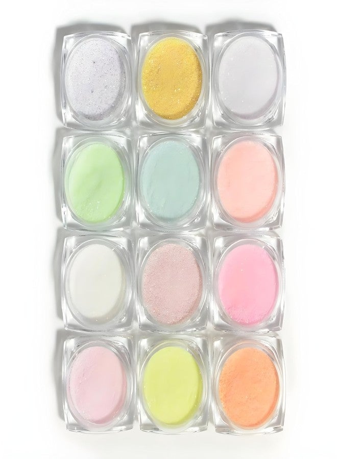 Bolt bee 12 Bottles Nail Art Glitter Sugar Powder Holographic Nail Art Decoration - Image 1
