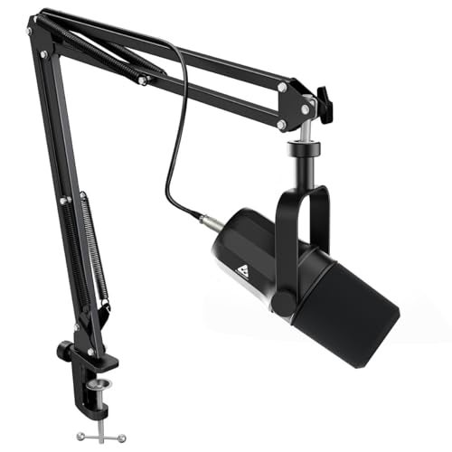 Audio Array AM-C11X Pro XLR Podcast Mic Kit with Dynamic Microphone, 2m XLR Cable & Adjustable Boom Arm | Studio-Quality Sound, 20Hz–20kHz, All-Metal Build for Podcasting, Streaming & Recording - Image 1