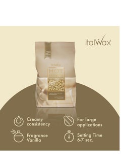 ItalWax Italwax White Chocolate - 1kg / 2.2lb - Hard wax beads for hair removal - Natural formulation ideal for all skin type - Vanilla aroma - Recommended for Bikini Area and Armpits  - Image 2