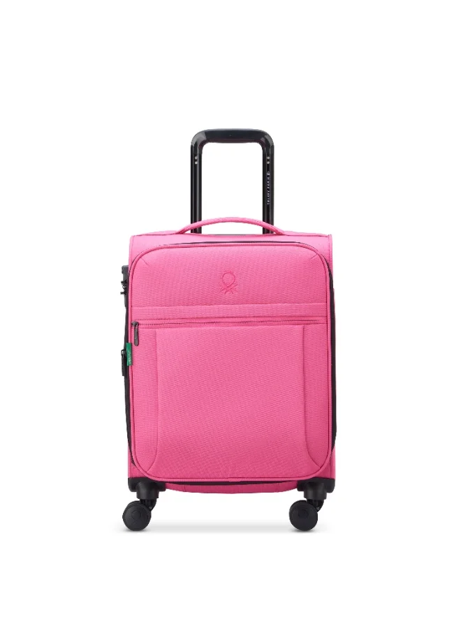 Delsey United Colors of Benetton By Delsey   55/69/81cm 4 Double Wheel  Expendable Trolley  Rose