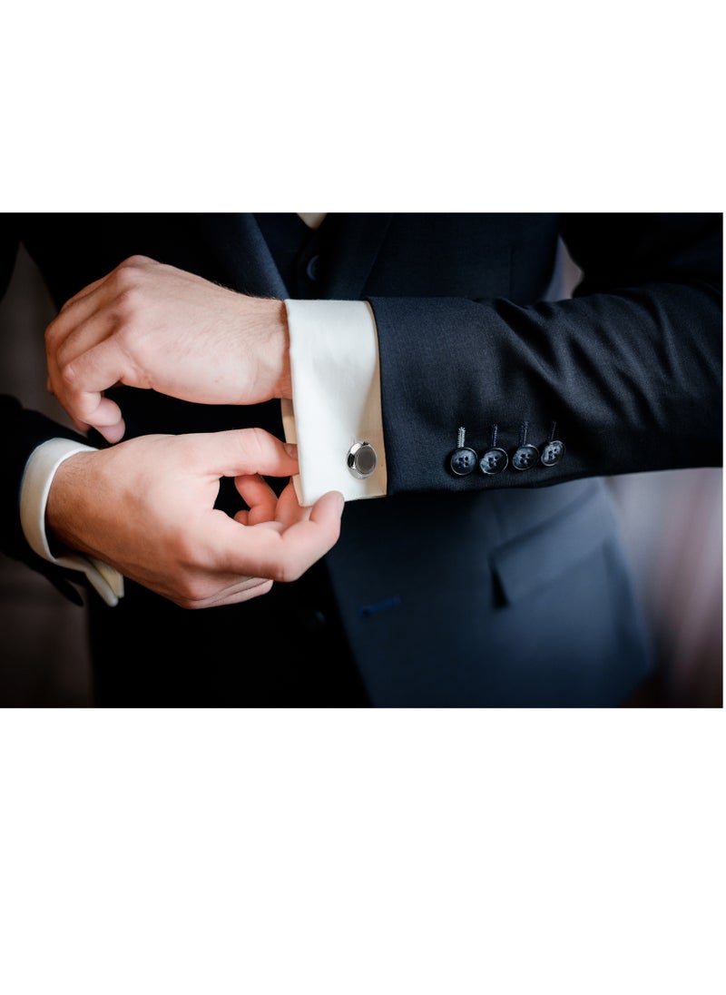 JADWAR - Men's cufflinks with elegant and modern high-quality buttons from Jadwar - Image 1
