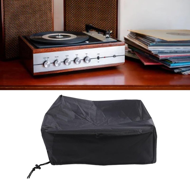 Turntable Cover, Folding Dust Protector for Record Player 18.0x14.0x6.75in Oxford Fabric with Lightweight Design Ideal for Daily Use On the go - Image 2