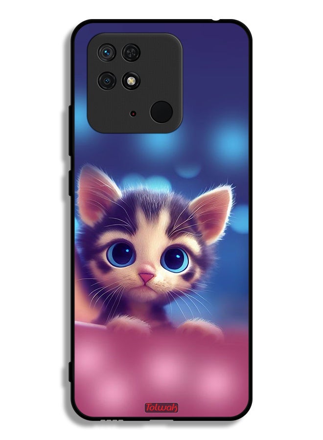 Tolwak Xiaomi Redmi 10C Protective Case Cover Little Cat - Image 2