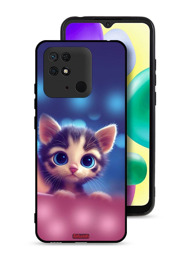 Tolwak Xiaomi Redmi 10C Protective Case Cover Little Cat - Image 1