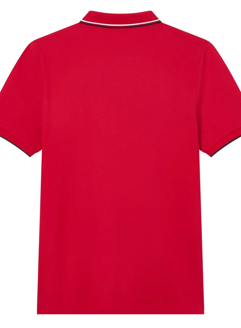 GIORDANO  Men’s Slim Pique Solid Polo with Flat Knit Collar for Men | Best Price UAE