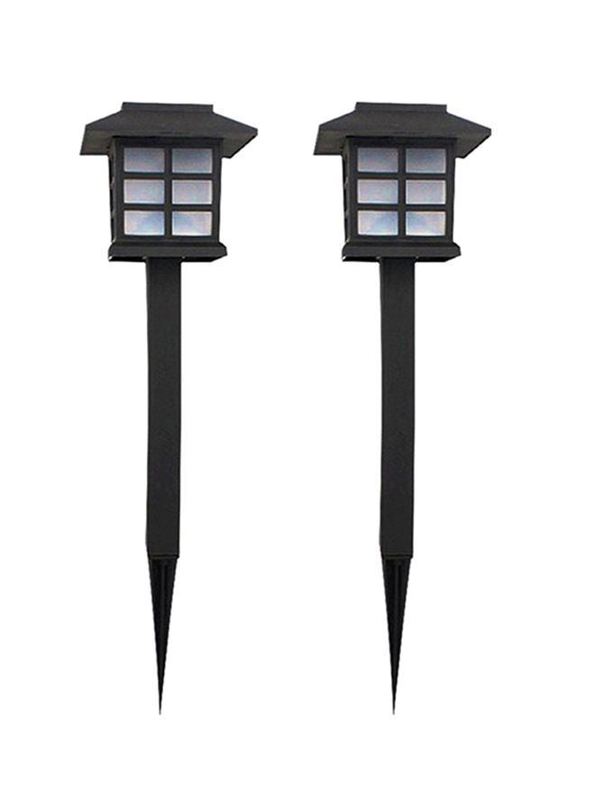 نيبمينينت مصباح حديقة يعمل بالطاقة الشمسية من قطعتين أسود - Image 1